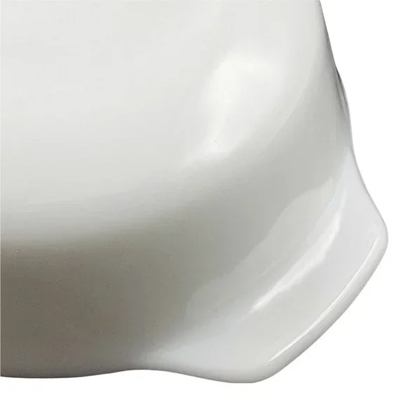 Vintage White Milk Glass Round Baker One Quart Small Casserole Side Dish #436 - Picture 7 of 10